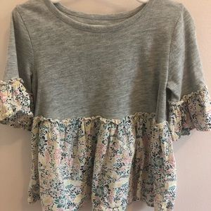 Tucker and Tate Girls Top with Ruffle sleeve 4T